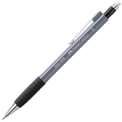 imagen de Faber-Castell: Grip 1345 lápiz mecánico en color gris 0,5mm 1