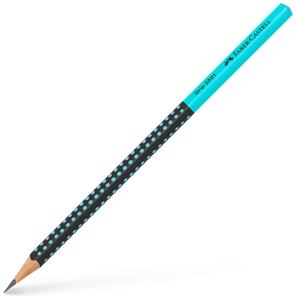 imagen de Faber-Castell: Grip 2001 lápiz de grafito HB negro-turquesa 1