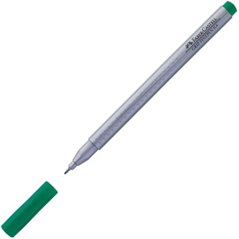 imagen de Faber-Castell: Grip Finepen rotulador 0,4mm es verde esmeralda 1