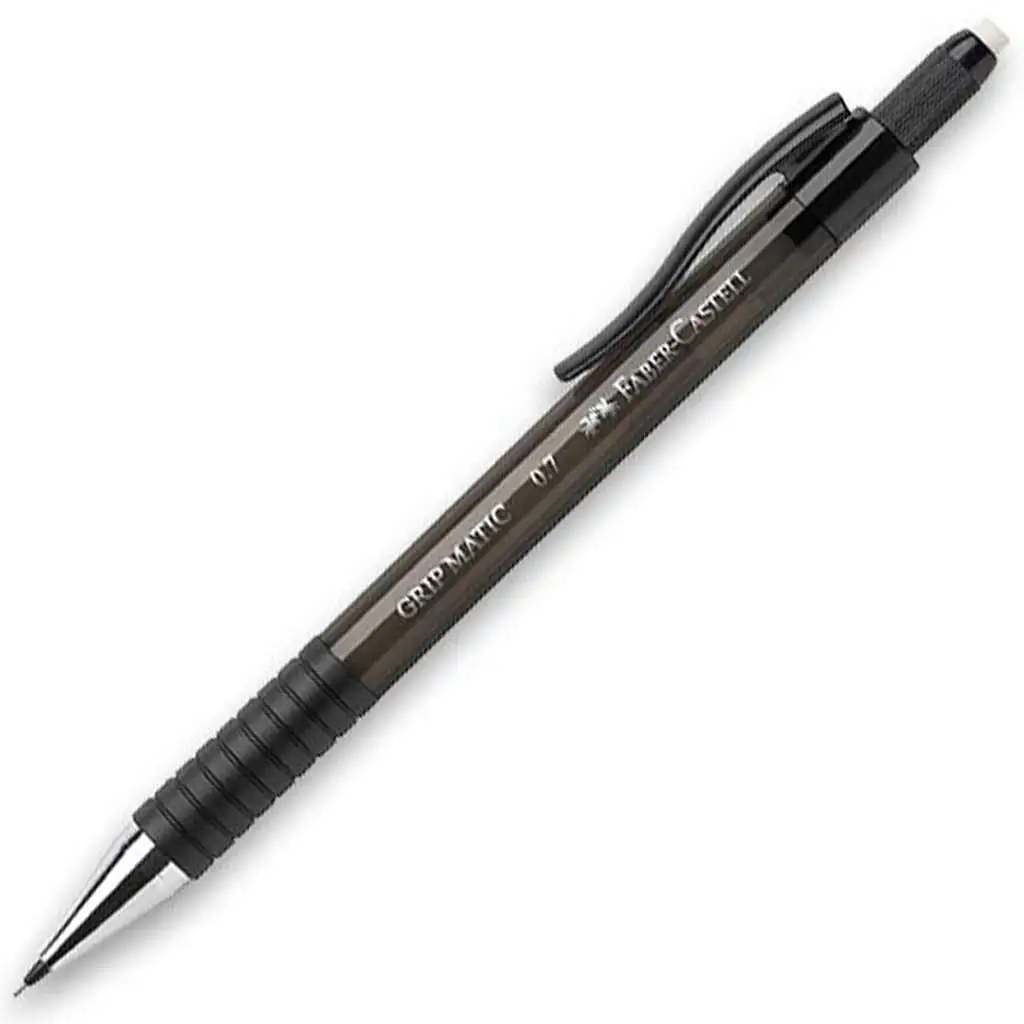 imagen de Faber-Castell: Grip Matic lápiz de grafito recargable con punta de 0,7 mm en color negro 1