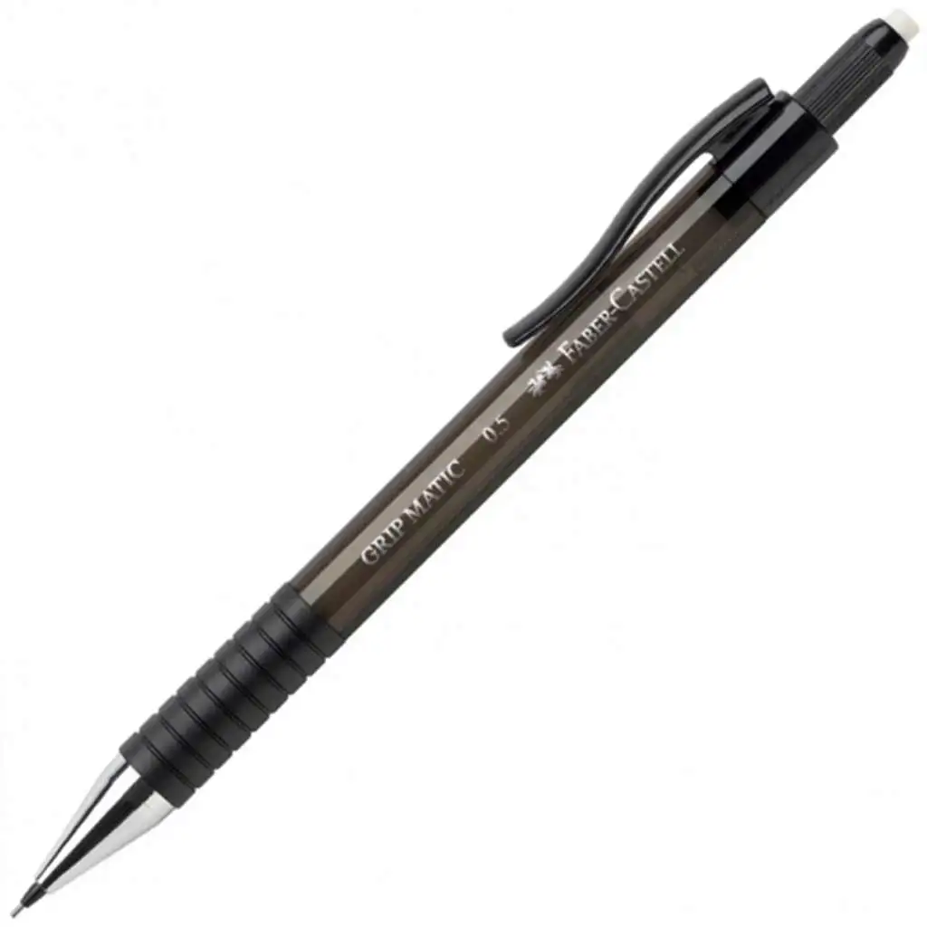 imagen de Faber-Castell: Grip Matic lápiz de grafito recargable de 0,5 mm de punta en color negro 1