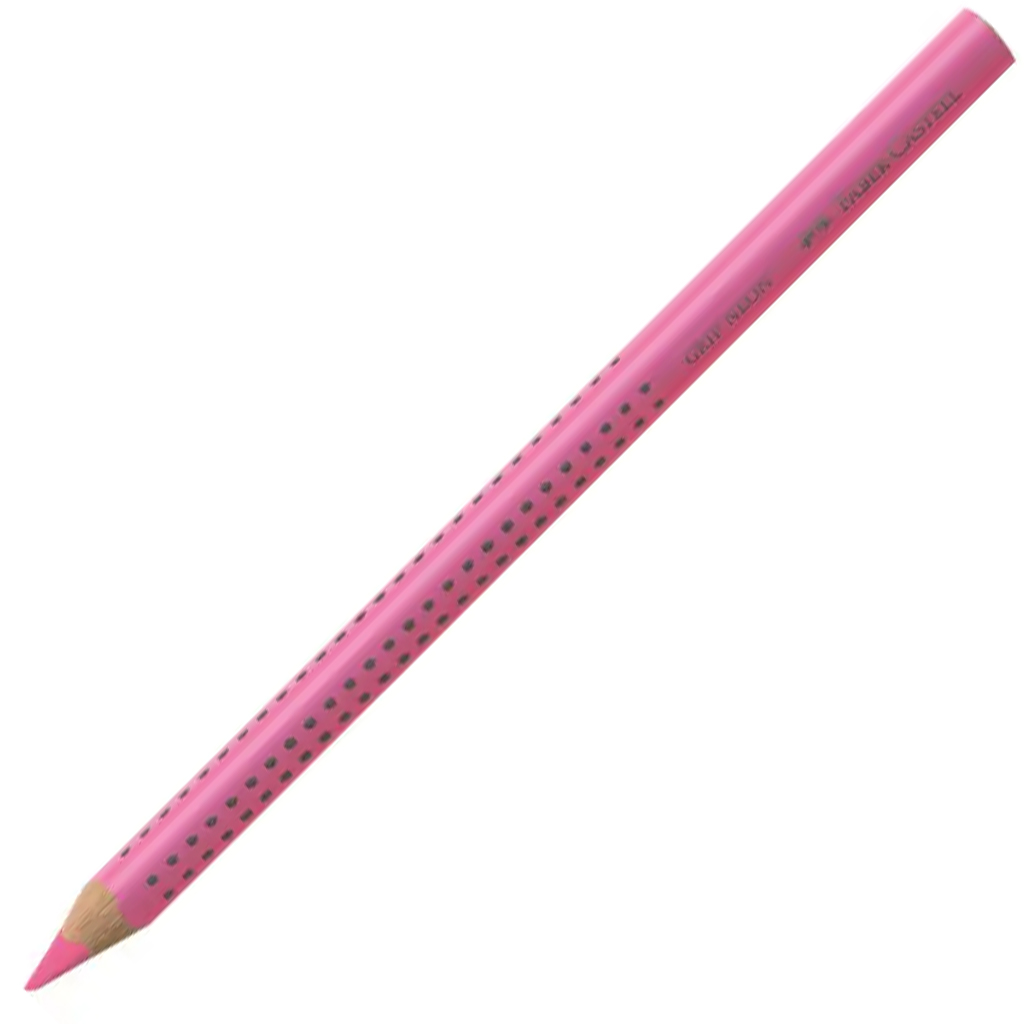 imagen de Faber-Castell: Jumbo Grip lápiz de color neón rosa 1