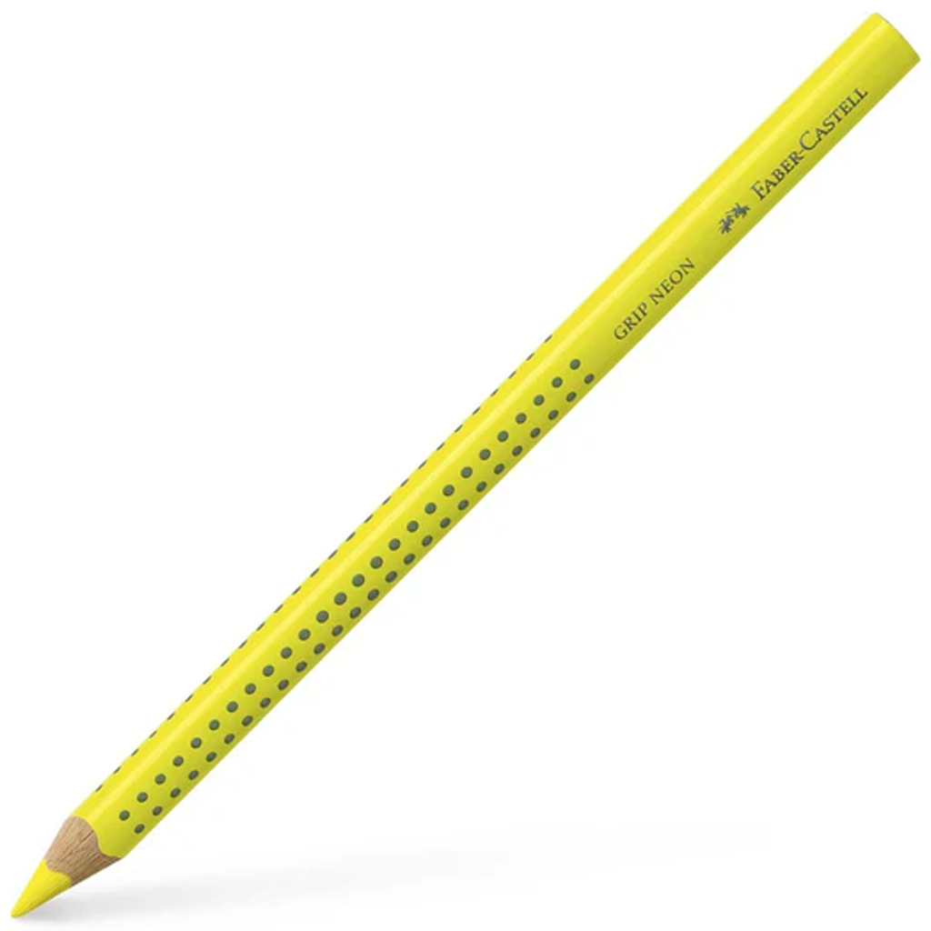 imagen de Faber-Castell: Jumbo Grip lápiz de colores neón amarillo 1