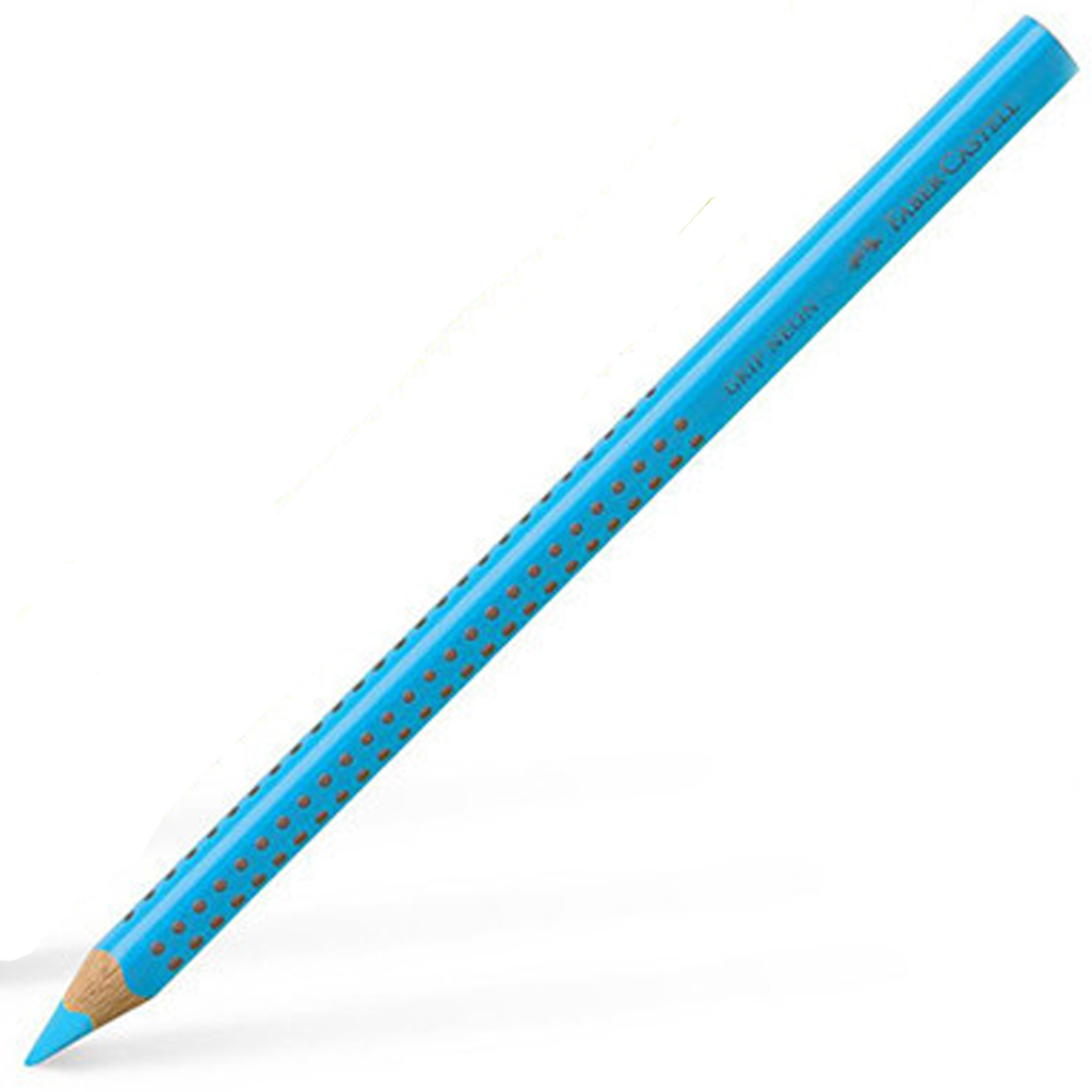 imagen de Faber-Castell: Jumbo Grip lápiz de colores neón azul 1