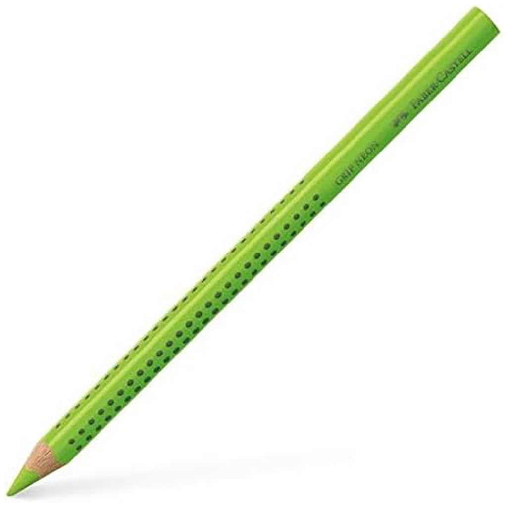 imagen de Faber-Castell: Jumbo Grip lápiz de colores neón verde 1
