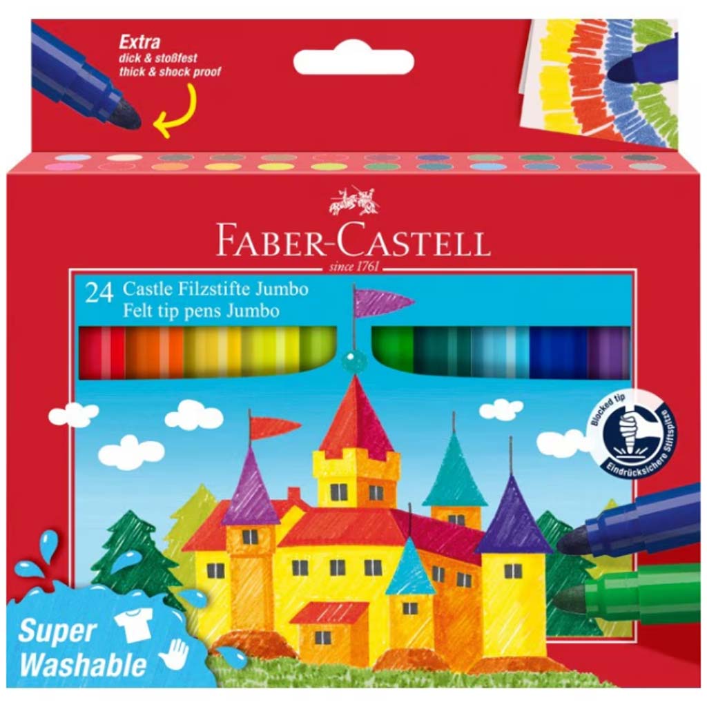 imagen de Faber-Castell Jumbo Marcador Set – 24 piezas "Castillo" 1
