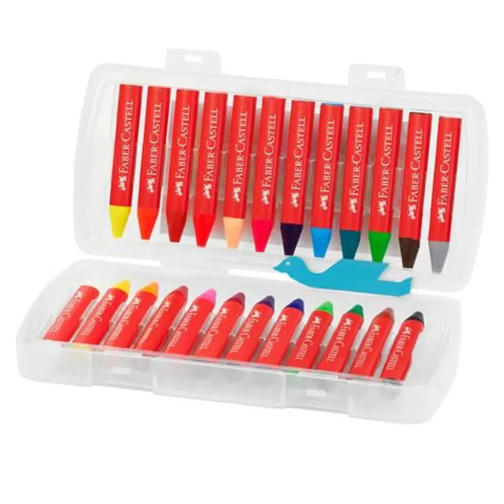 imagen de Faber-Castell: Jumbo triángulo crayones set de 24 piezas 2