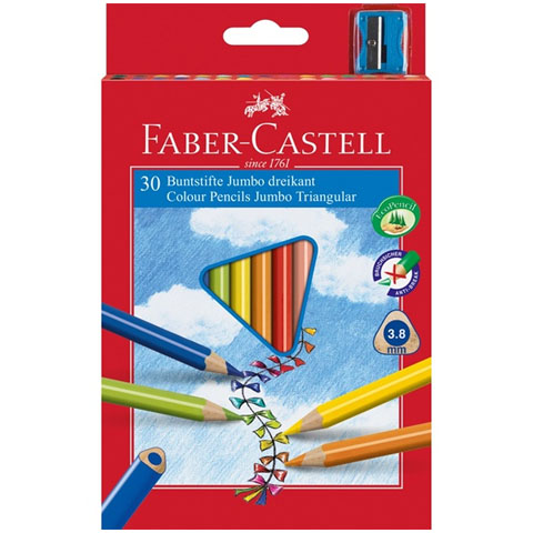 imagen de Faber-Castell: Lápiz de colores Junior con sacapuntas de 30 piezas 1