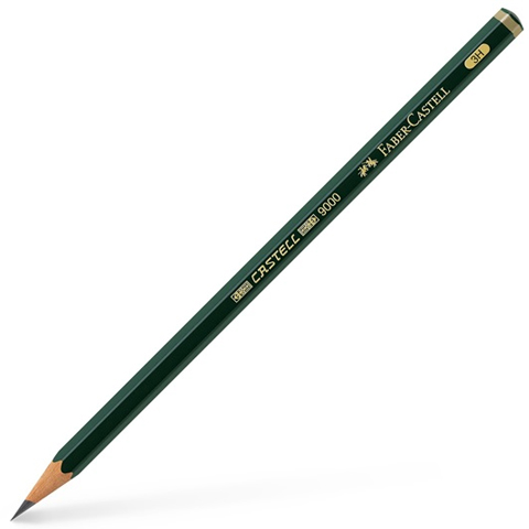 imagen de Faber-Castell: lápiz de grafito 9000 3H 1