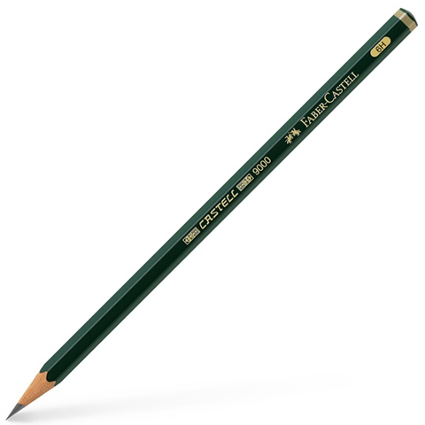imagen de Faber-Castell: lápiz de grafito 9000 6H 1