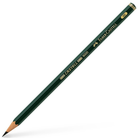 imagen de Faber-Castell: lápiz de grafito 9000 8B 1