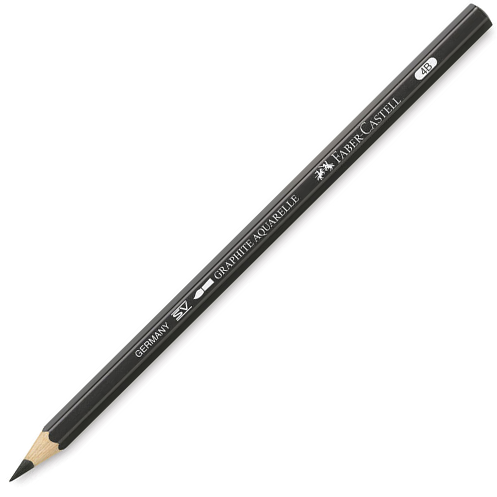 imagen de Faber-Castell: Lápiz de grafito acuarelable 4B 1