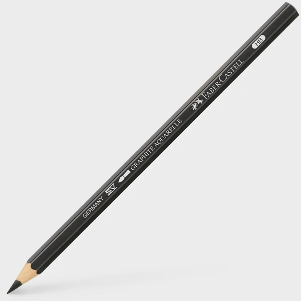 imagen de Faber-Castell: Lápiz de grafito acuarelable HB 1
