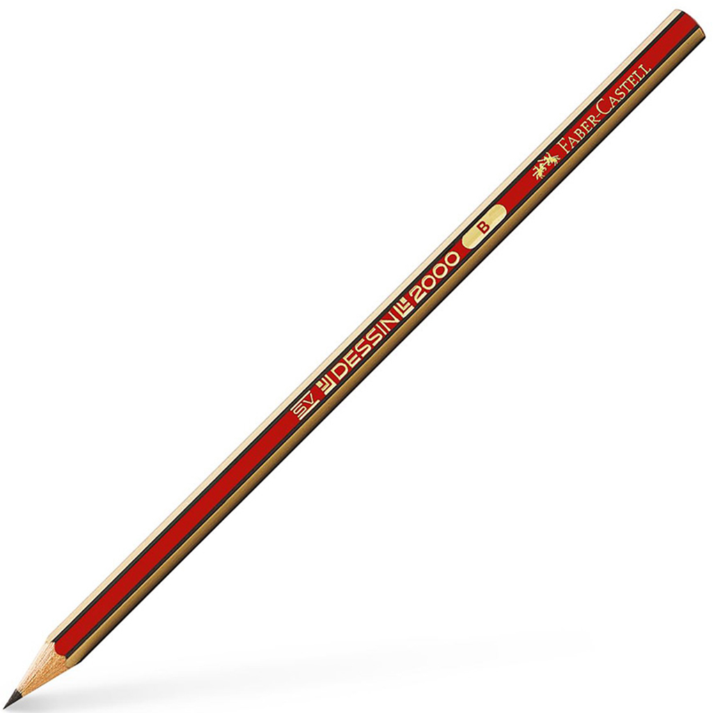 imagen de Faber-Castell: Lápiz de grafito Dessin 2000 B 1ud 1
