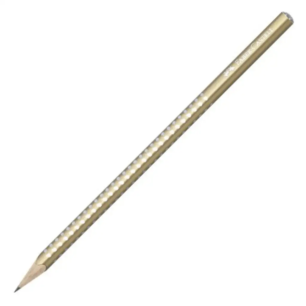 imagen de Faber-Castell: Lápiz de grafito dorado con brillo perlado 1ud 1