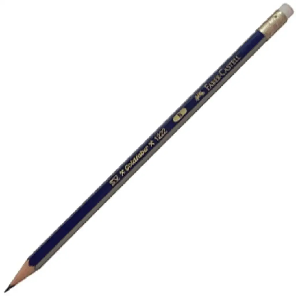 imagen de Faber-Castell: Lápiz de grafito Goldfaber con goma 1