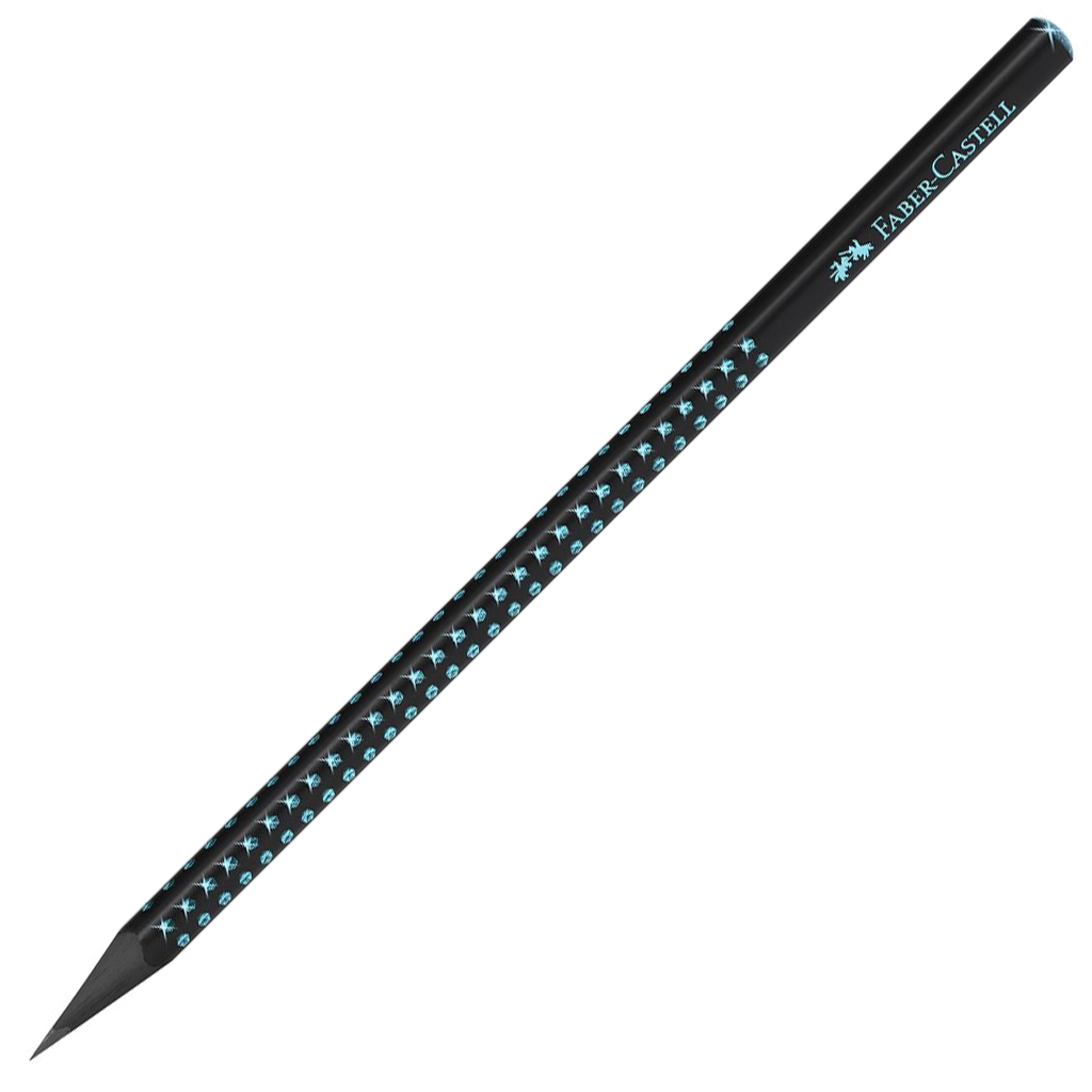 imagen de Faber-Castell: Lápiz de grafito Sparkle negro-azul océano 1