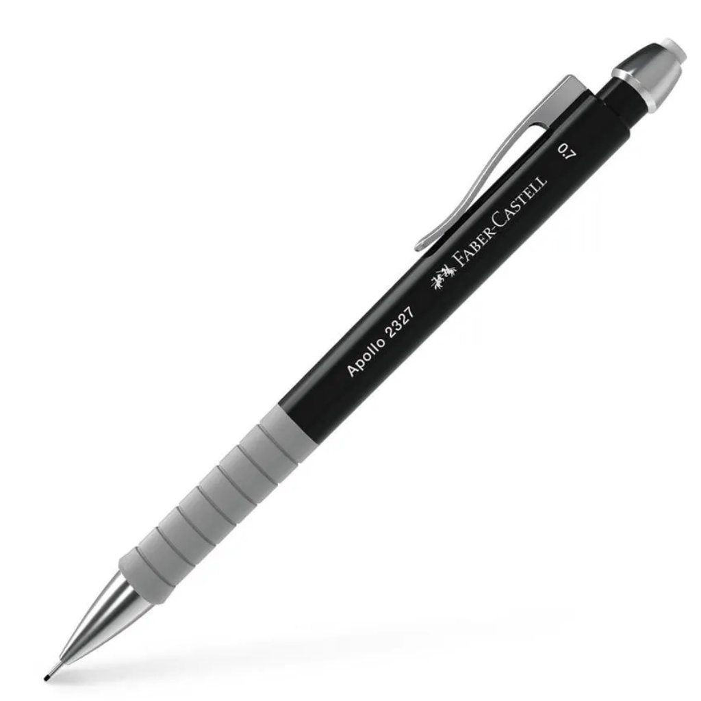 imagen de Faber-Castell: Lápiz mecánico negro Apolló 0.7mm 1