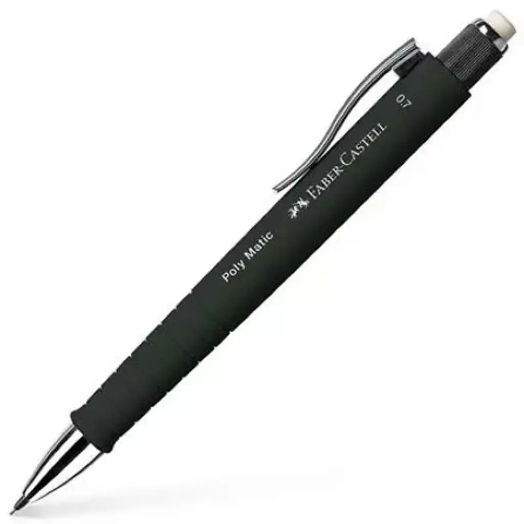imagen de Faber-Castell: Lápiz mecánico Poly Matic 0,7mm negro 1