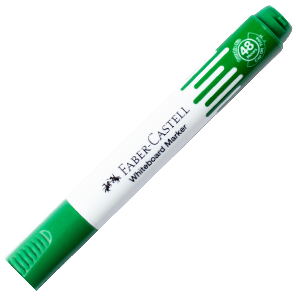 imagen de Faber-Castell: Marcador verde para pizarra 48h 1