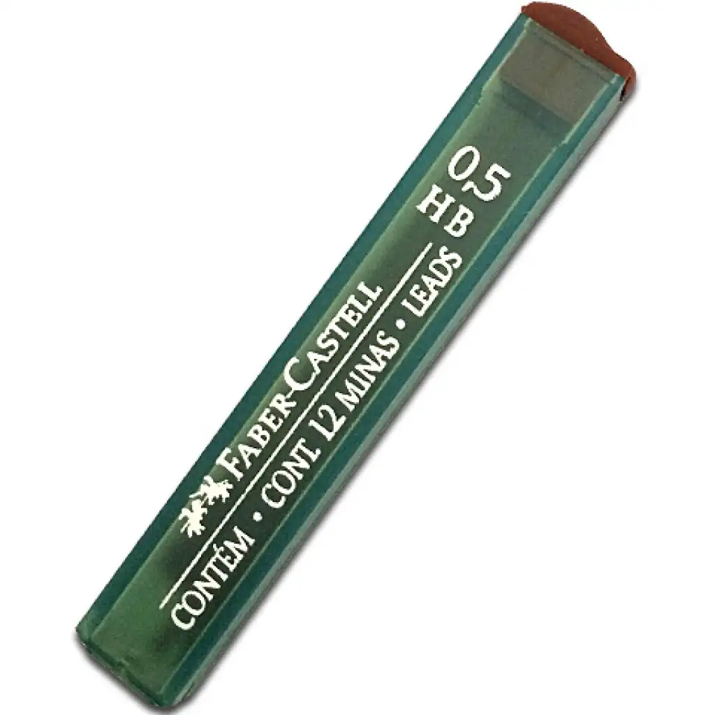 imagen de Faber-Castell: Mina de grafito para lápiz rotring de 0,5mm HB 1