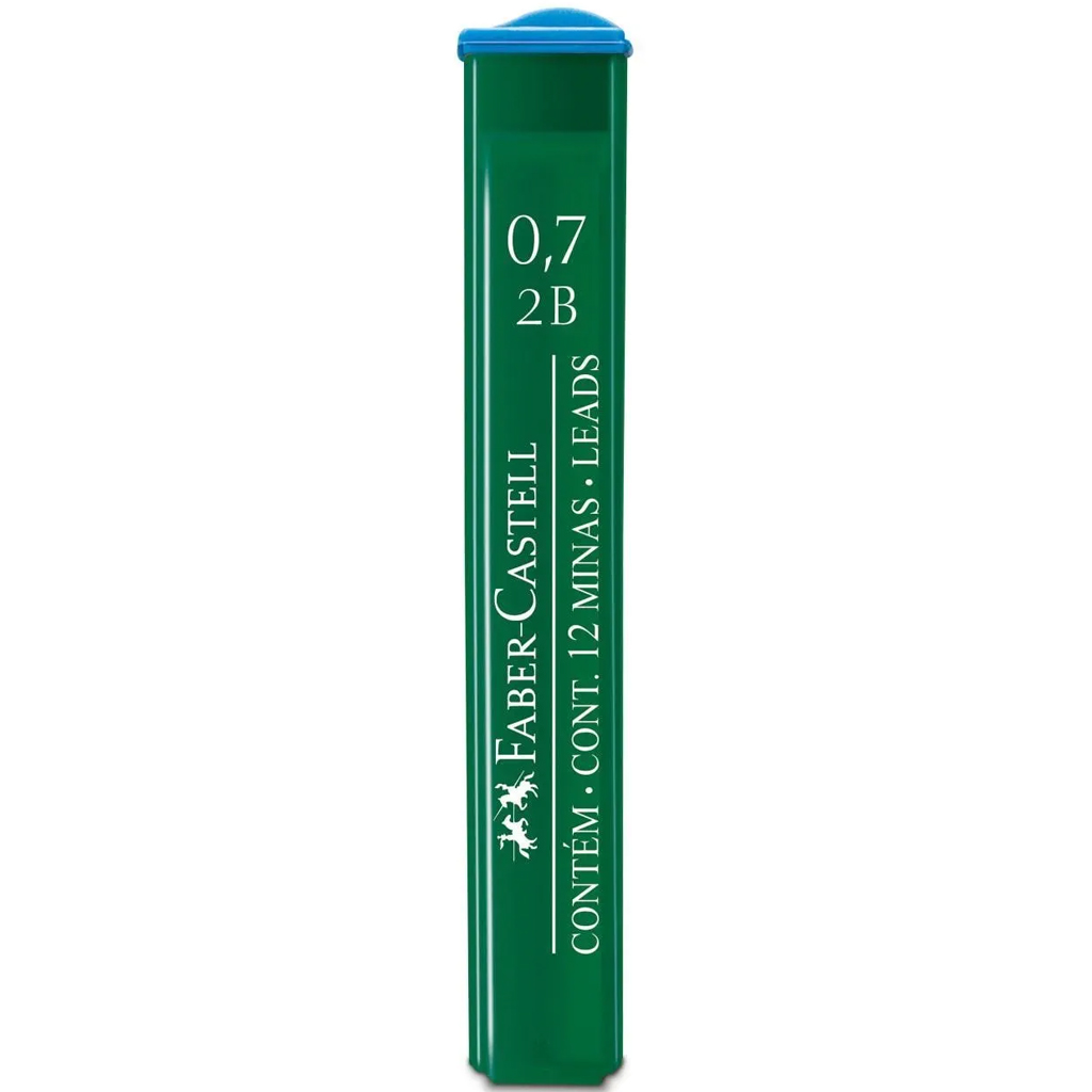 imagen de Faber-Castell: Mina de hierro de 12 unidades, 0,7 mm, 2B 1