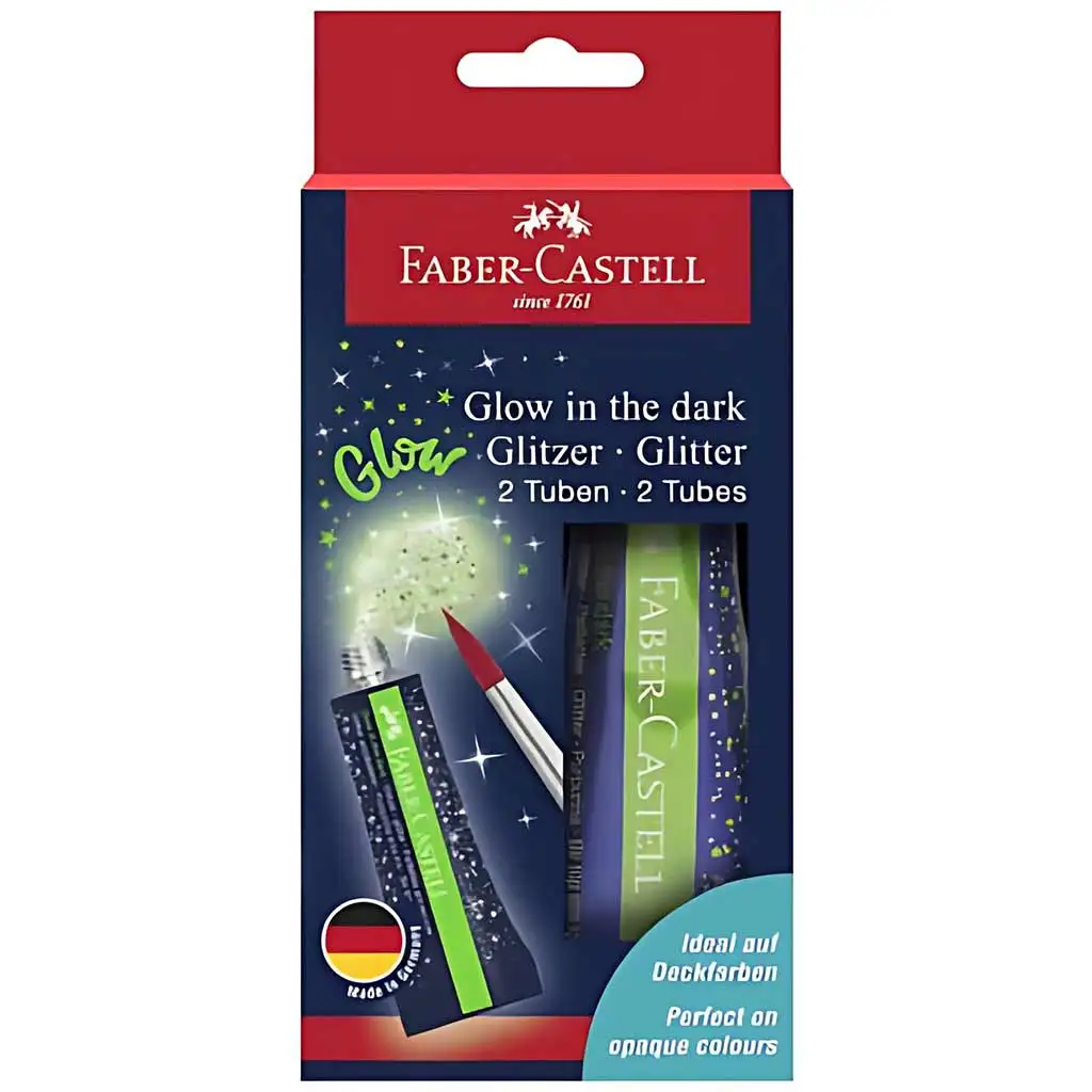 imagen de Faber-Castell: Pegamento brillante que brilla en la oscuridad 2x12ml 1
