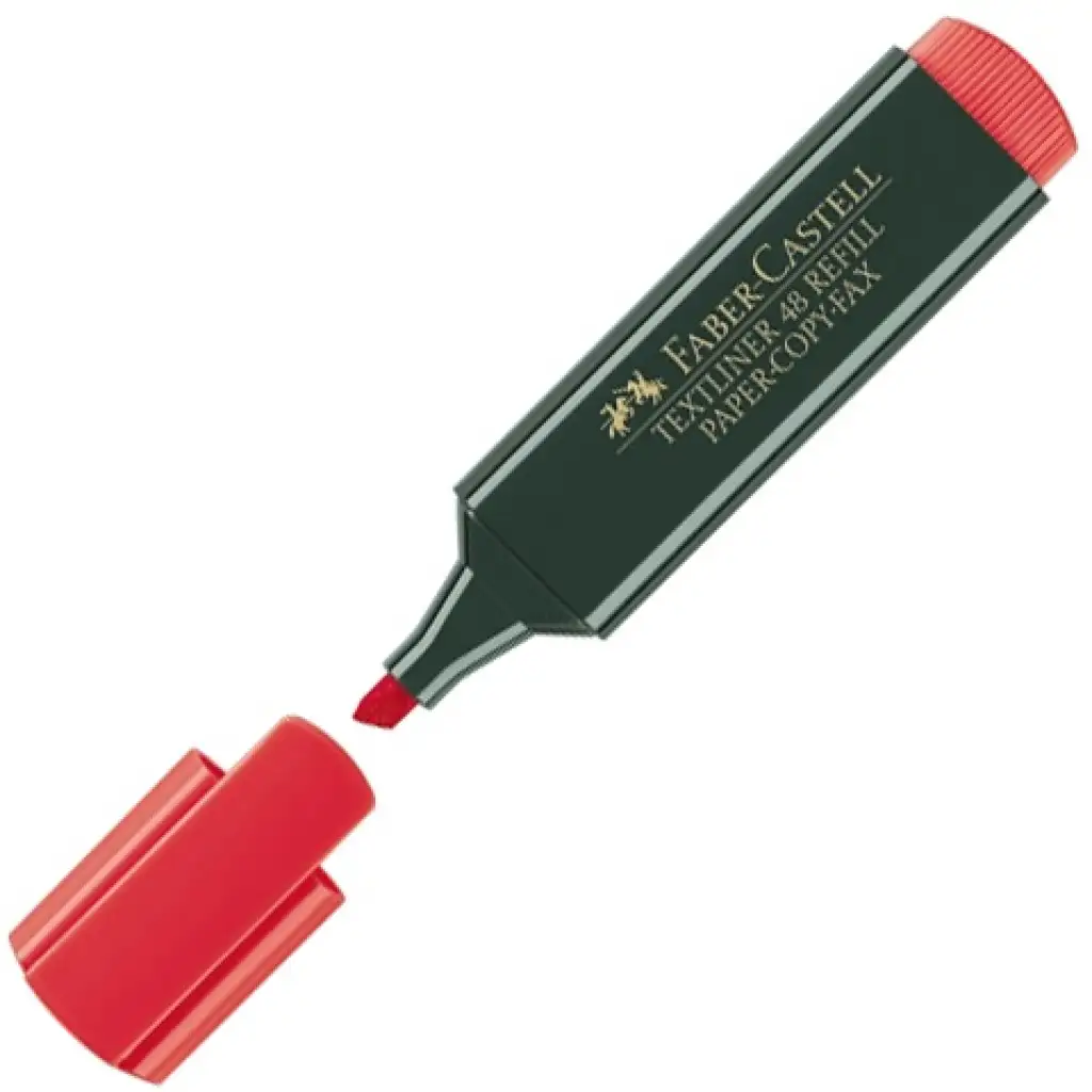 imagen de Faber-Castell: Resaltador 1548 en color rojo 1