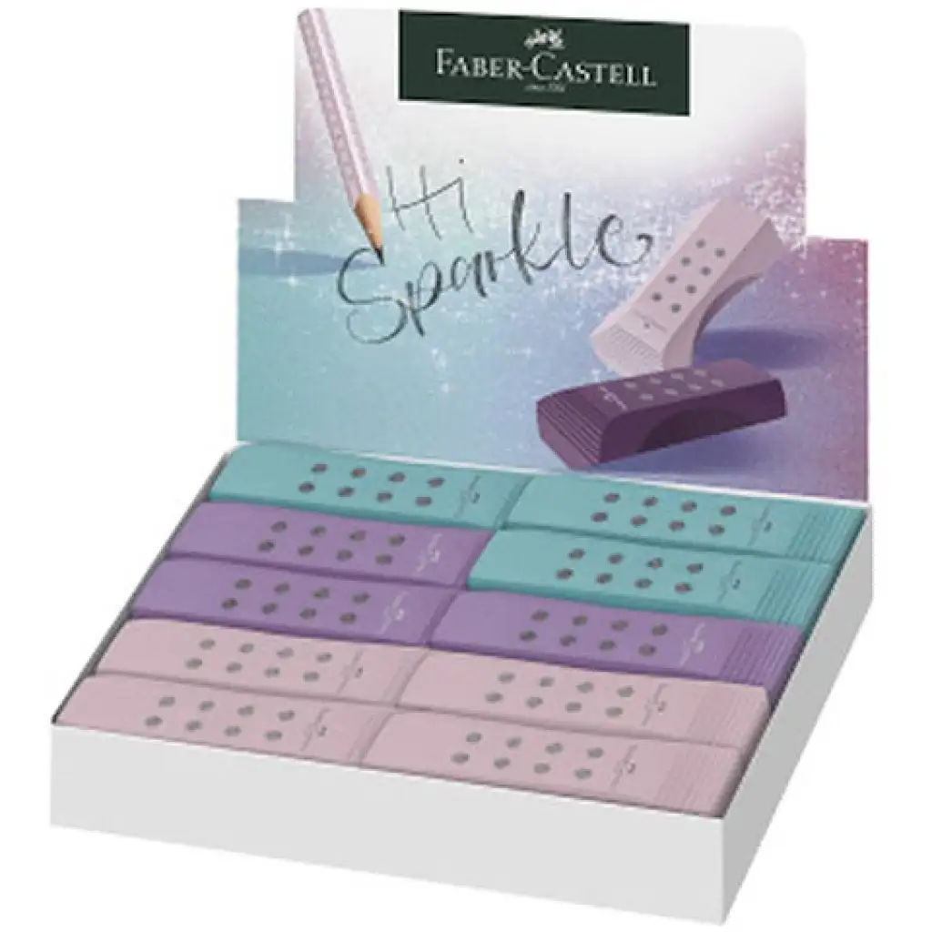 imagen de Faber-Castell: RollOn Sparkle borrador sin PVC en varios colores 1ud 1