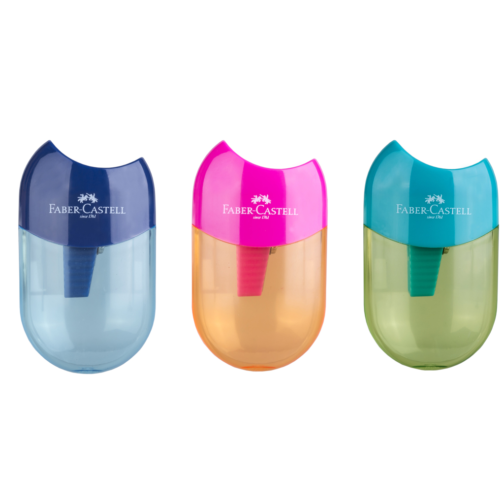 imagen de Faber-Castell: Sacapuntas de depósito en colores de moda varios 1ud 1