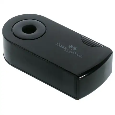 imagen de Faber-Castell: Sacapuntas negro doble 2