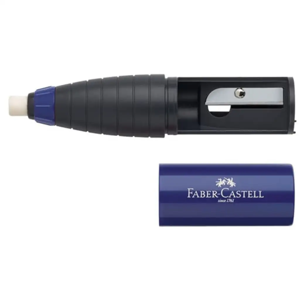 imagen de Faber-Castell: Sacapuntas y goma en uno 2