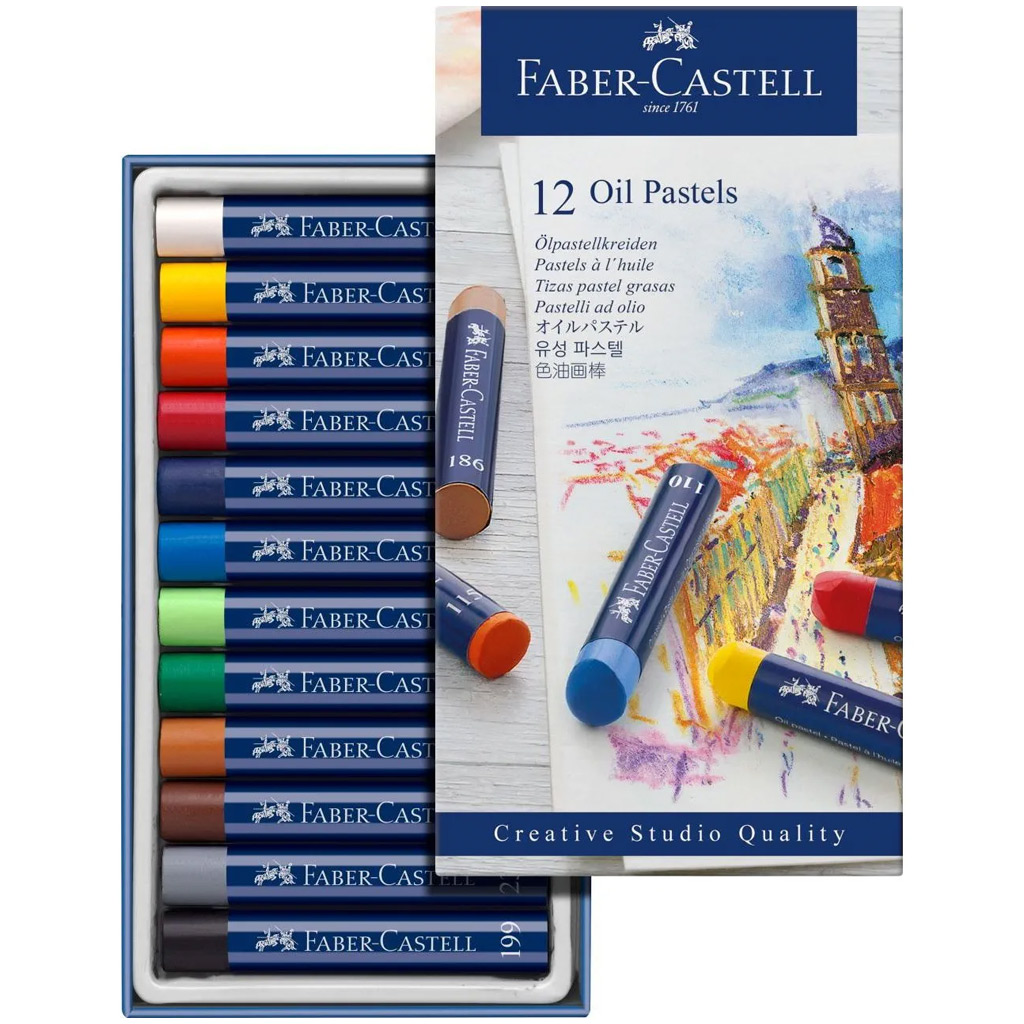 imagen de Faber-Castell: Set de 12 crayones de aceite 2