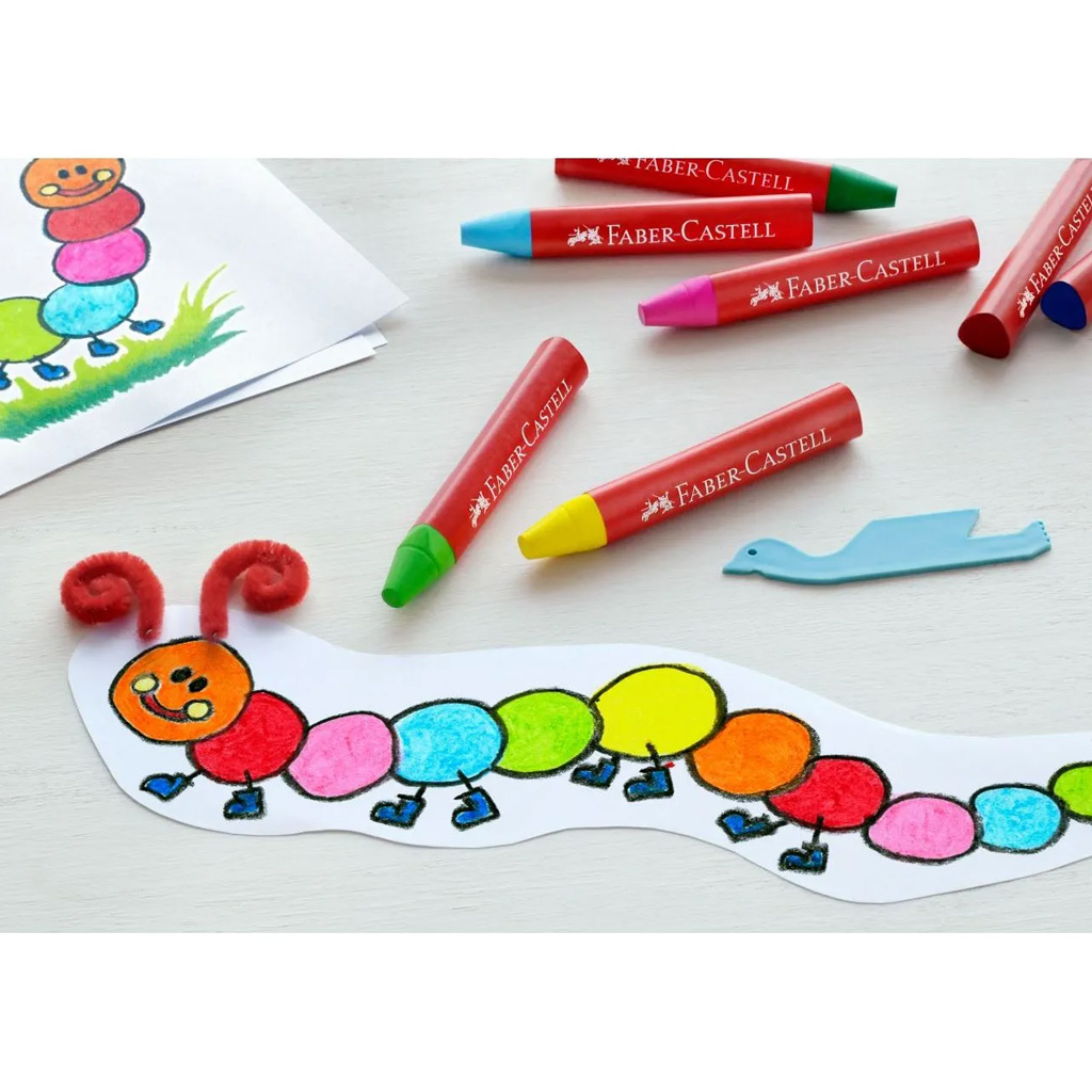 imagen de Faber-Castell: Set de 12 crayones jumbo triangulares 2