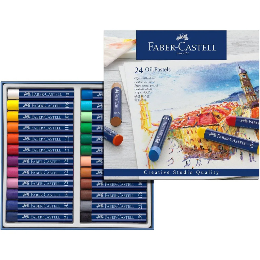 imagen de Faber-Castell: Set de 24 crayones de óleo 2