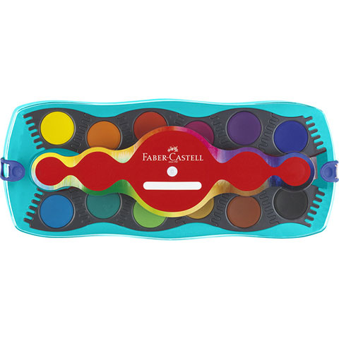 imagen de Faber-Castell: Set de acuarelas de 12 colores turquesa 2