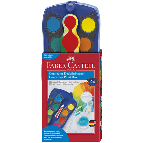 imagen de Faber-Castell: Set de acuarelas de 24 colores azul 1