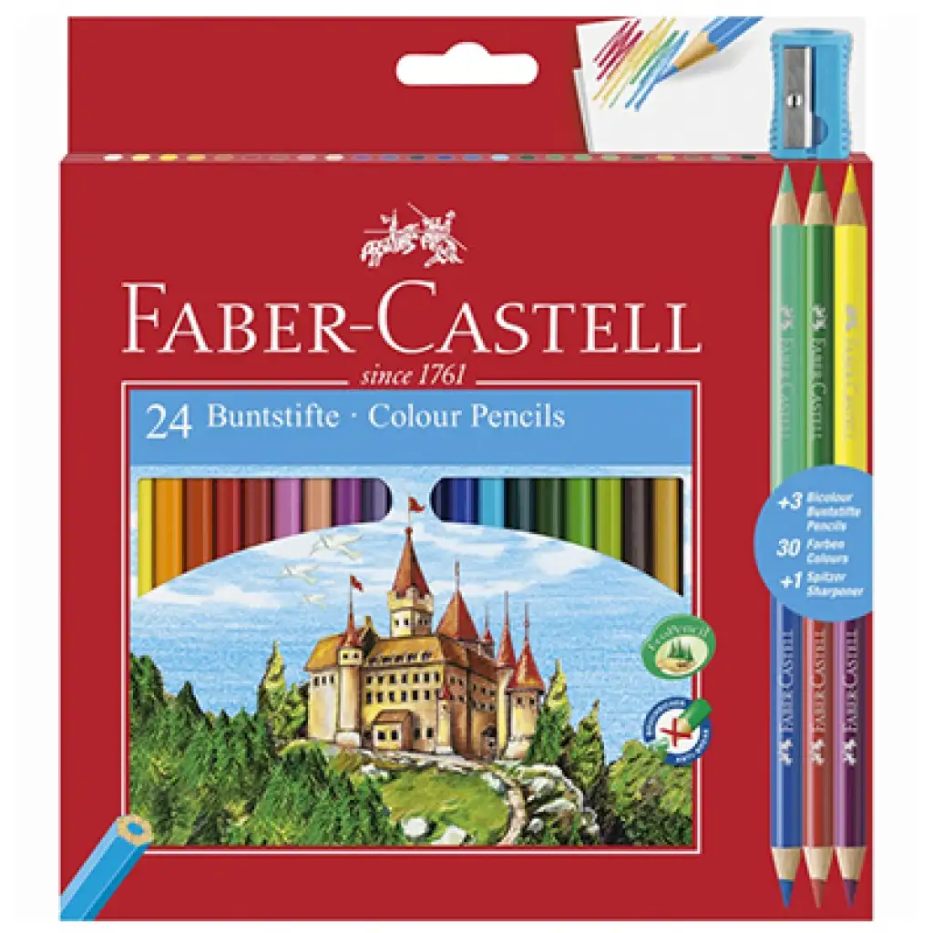 imagen de Faber-Castell: Set de lápices de colores 24+3 pcs 1
