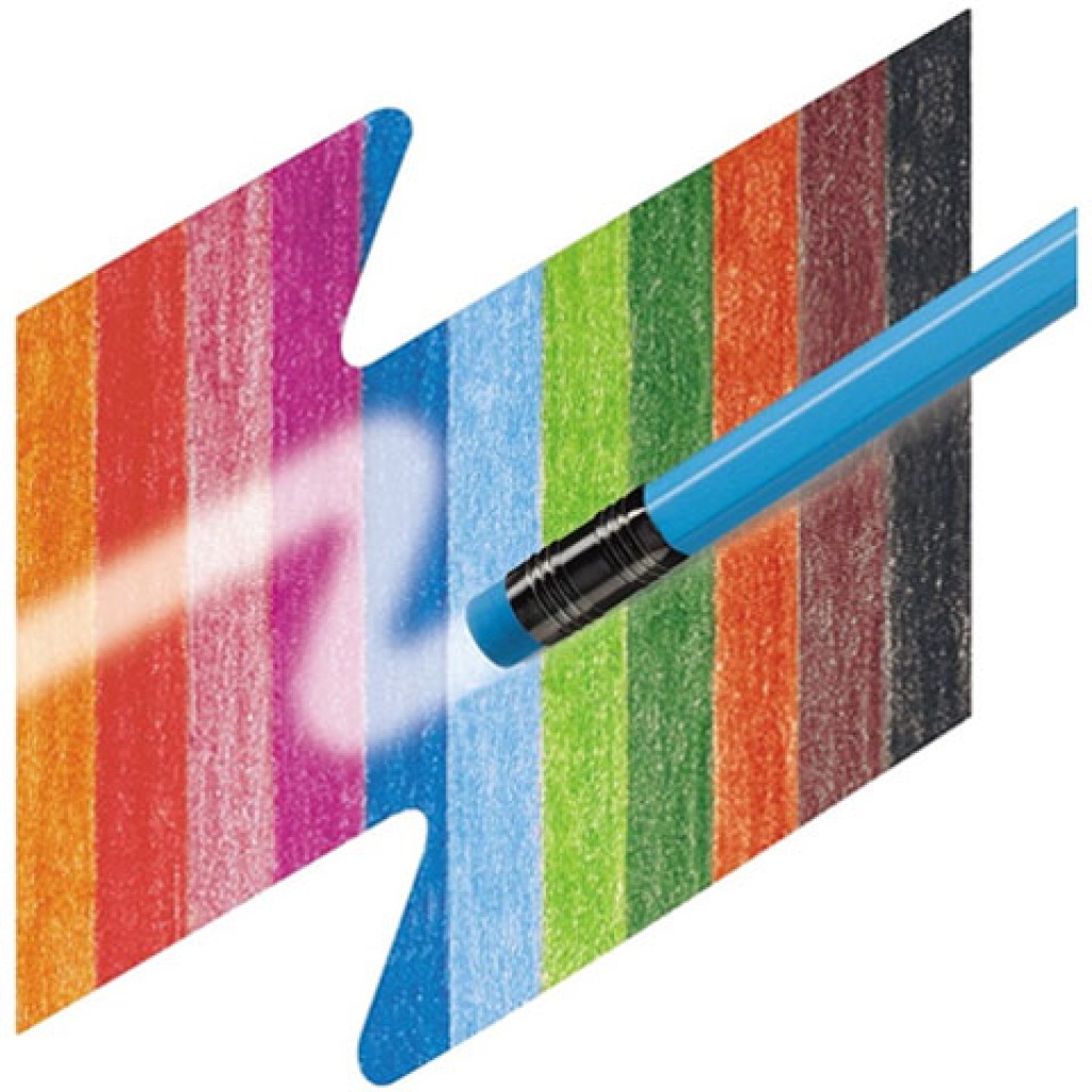 imagen de Faber-Castell: Set de lápices de colores con goma de borrar 12ud 2