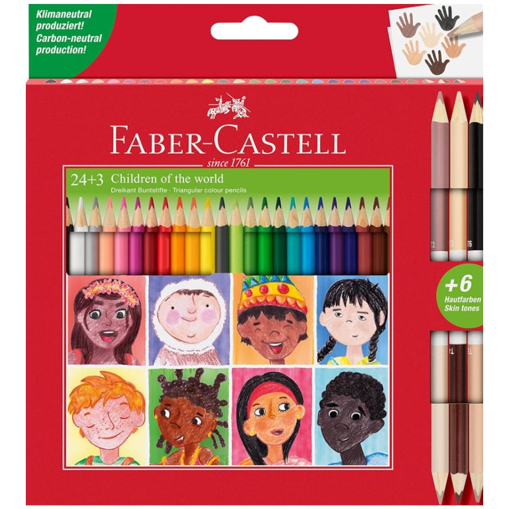 imagen de Faber-Castell: set de lápices de colores de 24+3 piezas 1