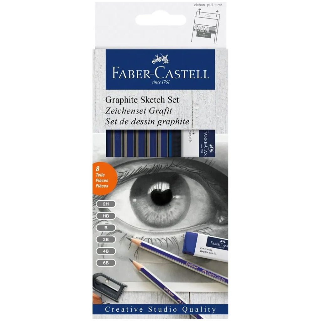 imagen de Faber-Castell: Set de lápices de grafito de 8 piezas 1