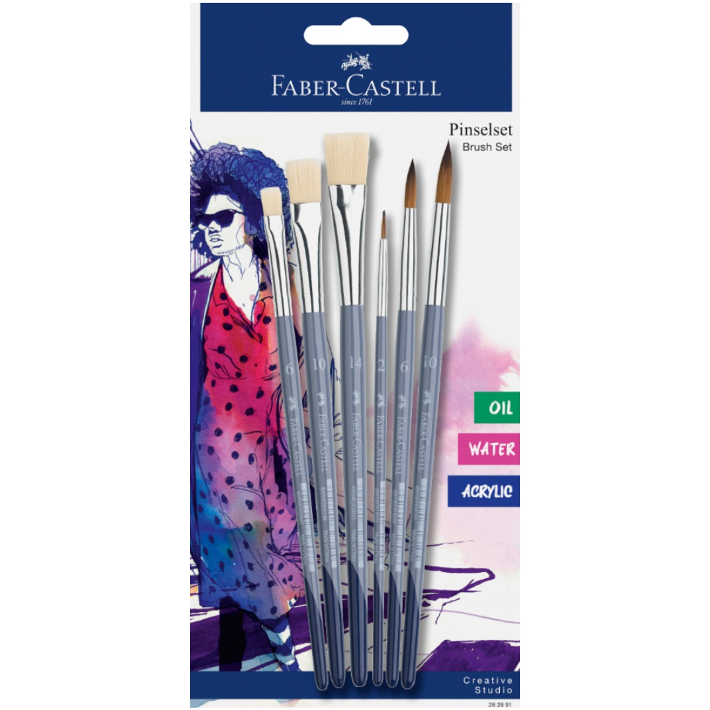 imagen de Faber-Castell: Set de pinceles de 6 piezas 1