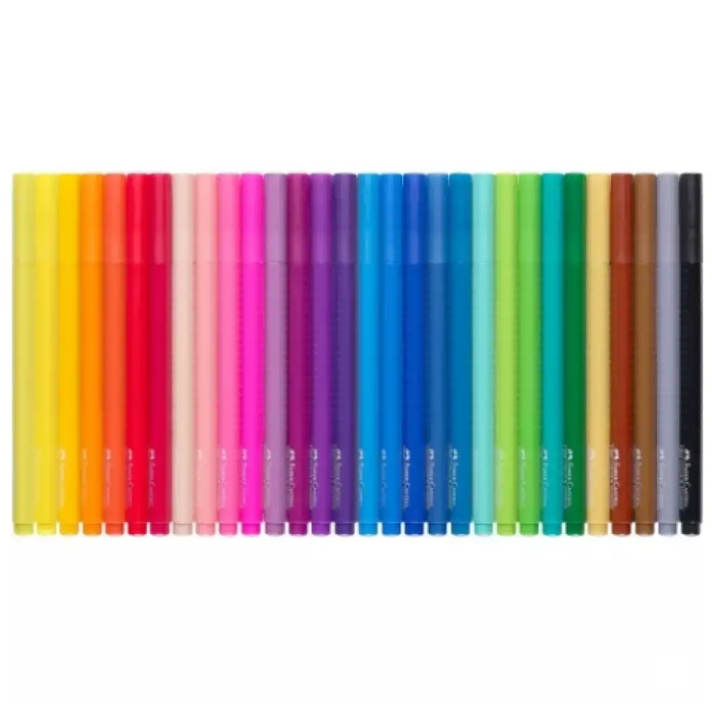 imagen de Faber-Castell: Set de rotuladores de colores Grip de 30 unidades 2