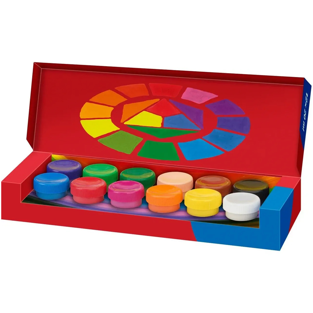 imagen de Faber-Castell: Set de témpera en tarro 12x20ml 2