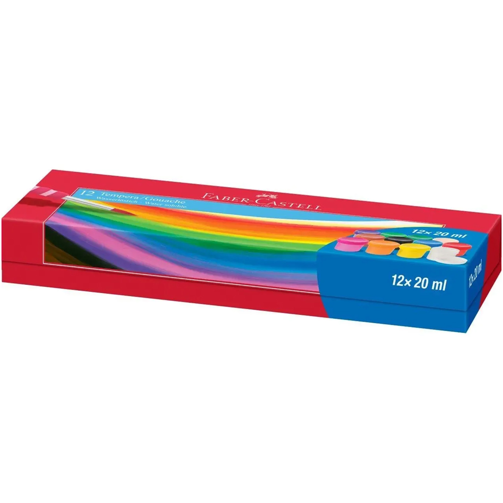 imagen de Faber-Castell: Set de témpera en tarro 12x20ml 1