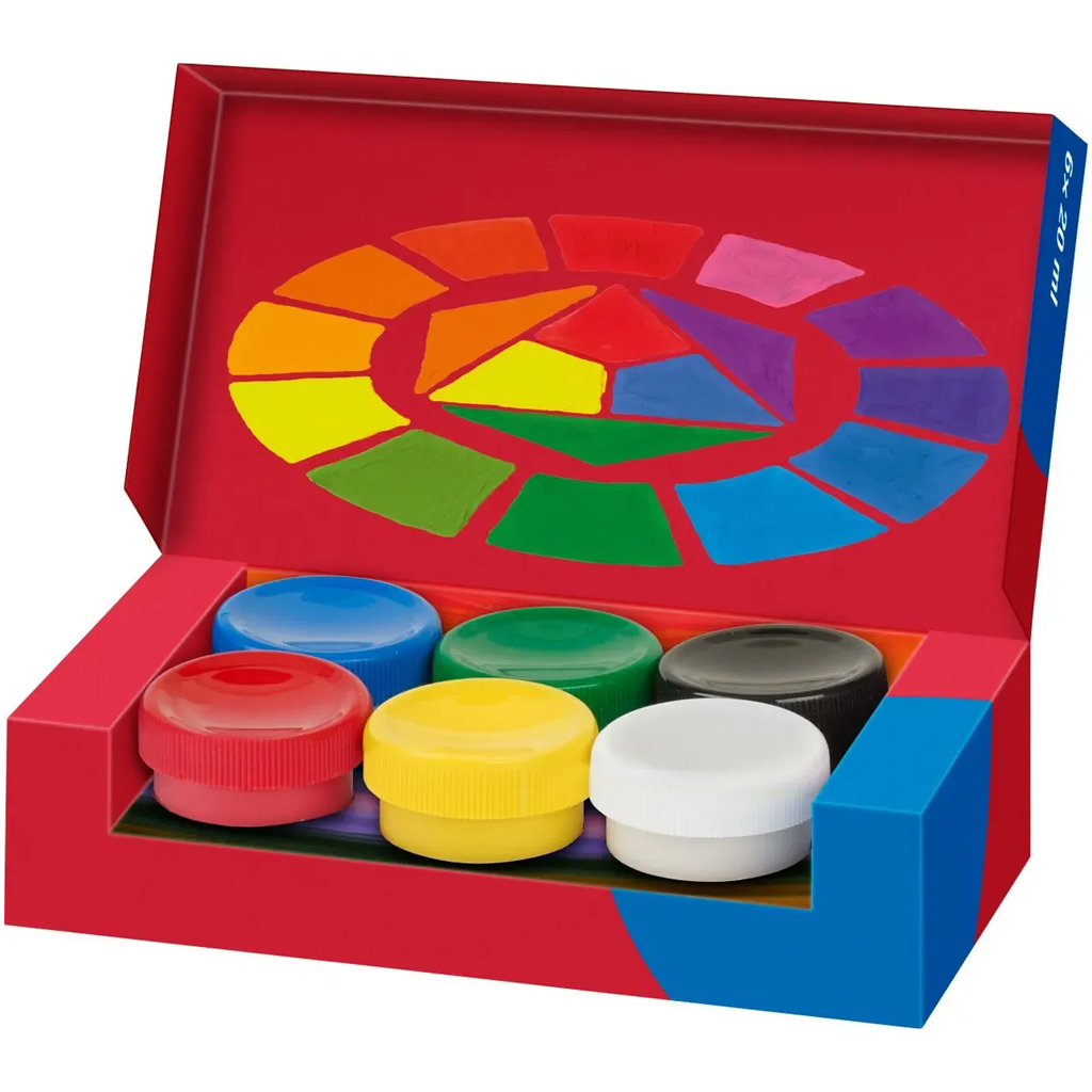 imagen de Faber-Castell: Set de témpera en tarro 6x20ml 2