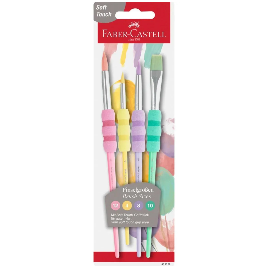 imagen de Faber-Castell: Soft Touch set de pinceles de pastel de 4 piezas 1