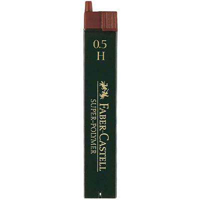 imagen de Faber-Castell: Super Polymer mina 0,5mm, 12ud, H 1