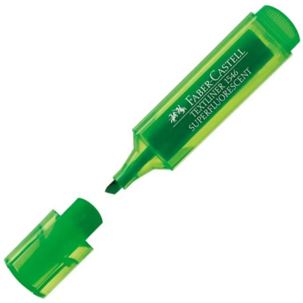 imagen de Faber-Castell: Superfloures resaltador 1546 verde 1