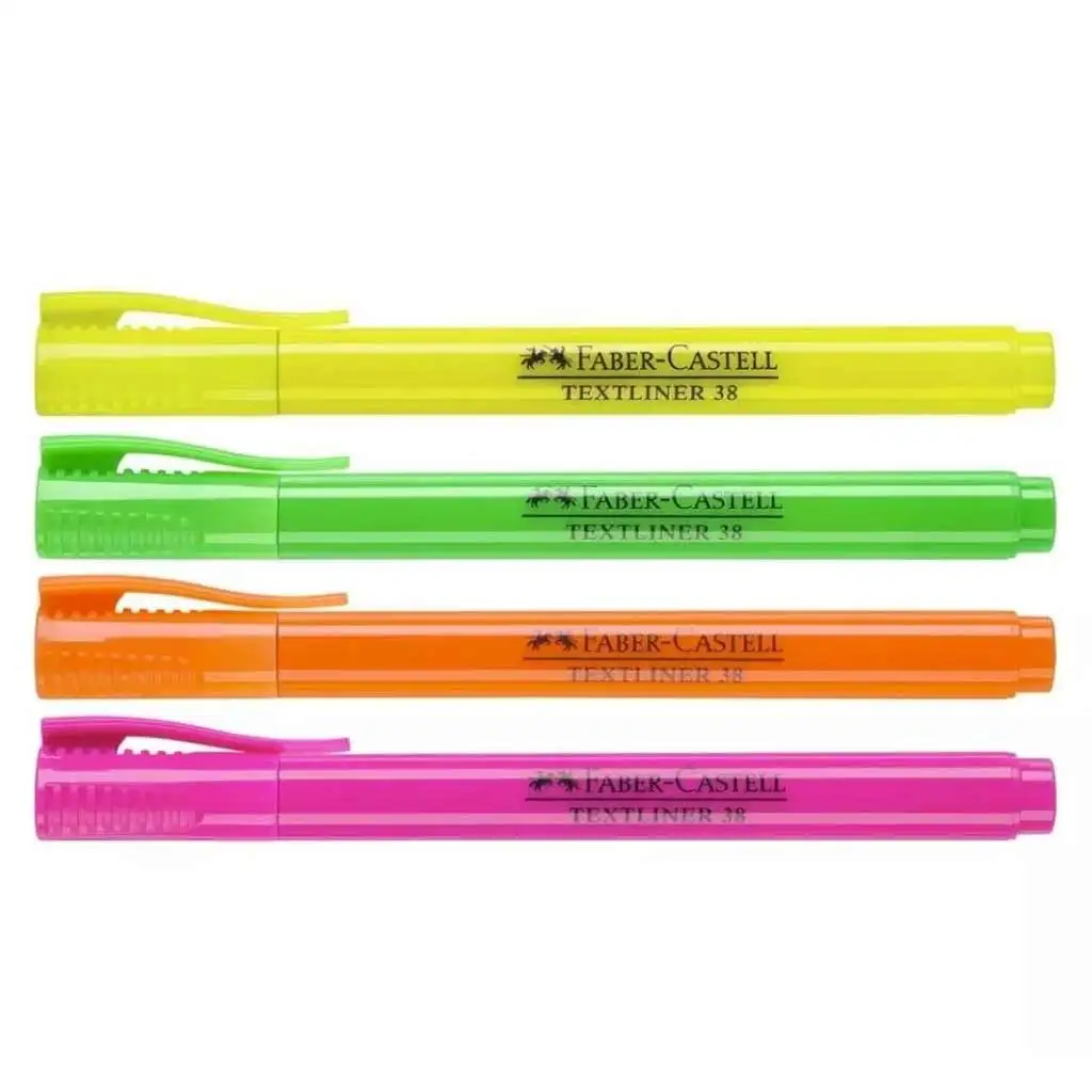 imagen de Faber-Castell: Textliner 38 Set de resaltadores fluorescentes de colores 4 unidades 2